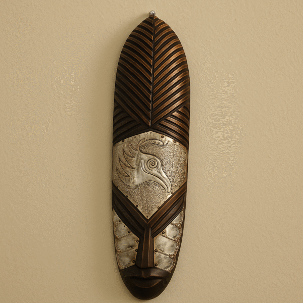 Hand-Crafted Tribal Wall Mask