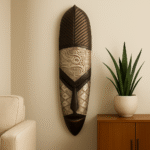 Hand-Crafted Tribal Wall Mask - Image 3